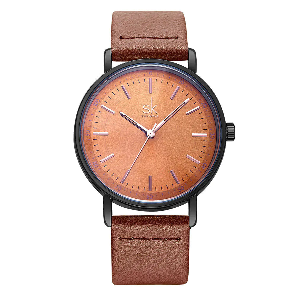 Shengke SK8065 Unisex Quartz Watch with 30m Water Resistance