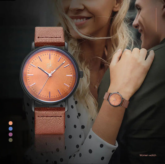 Shengke SK8065 Unisex Quartz Watch with 30m Water Resistance