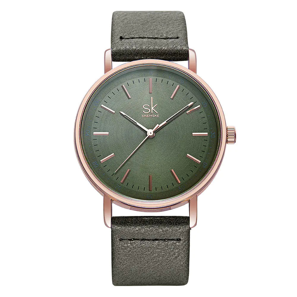 Shengke SK8065 Unisex Quartz Watch with 30m Water Resistance
